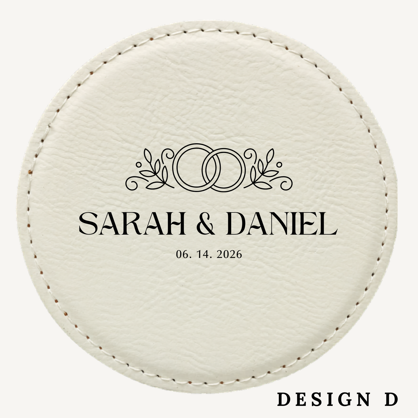 Custom Wedding Coasters – Personalized Wedding Favor for Guests