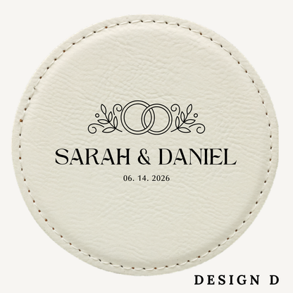 Custom Wedding Coasters – Personalized Wedding Favor for Guests