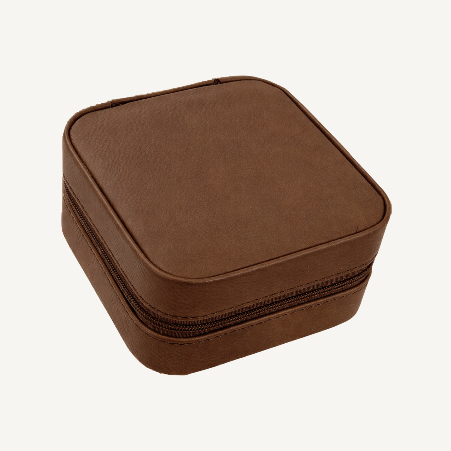 Custom Engraved Leatherette Travel Jewelry Box