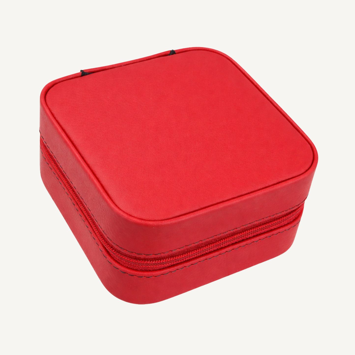 Custom Engraved Leatherette Travel Jewelry Box