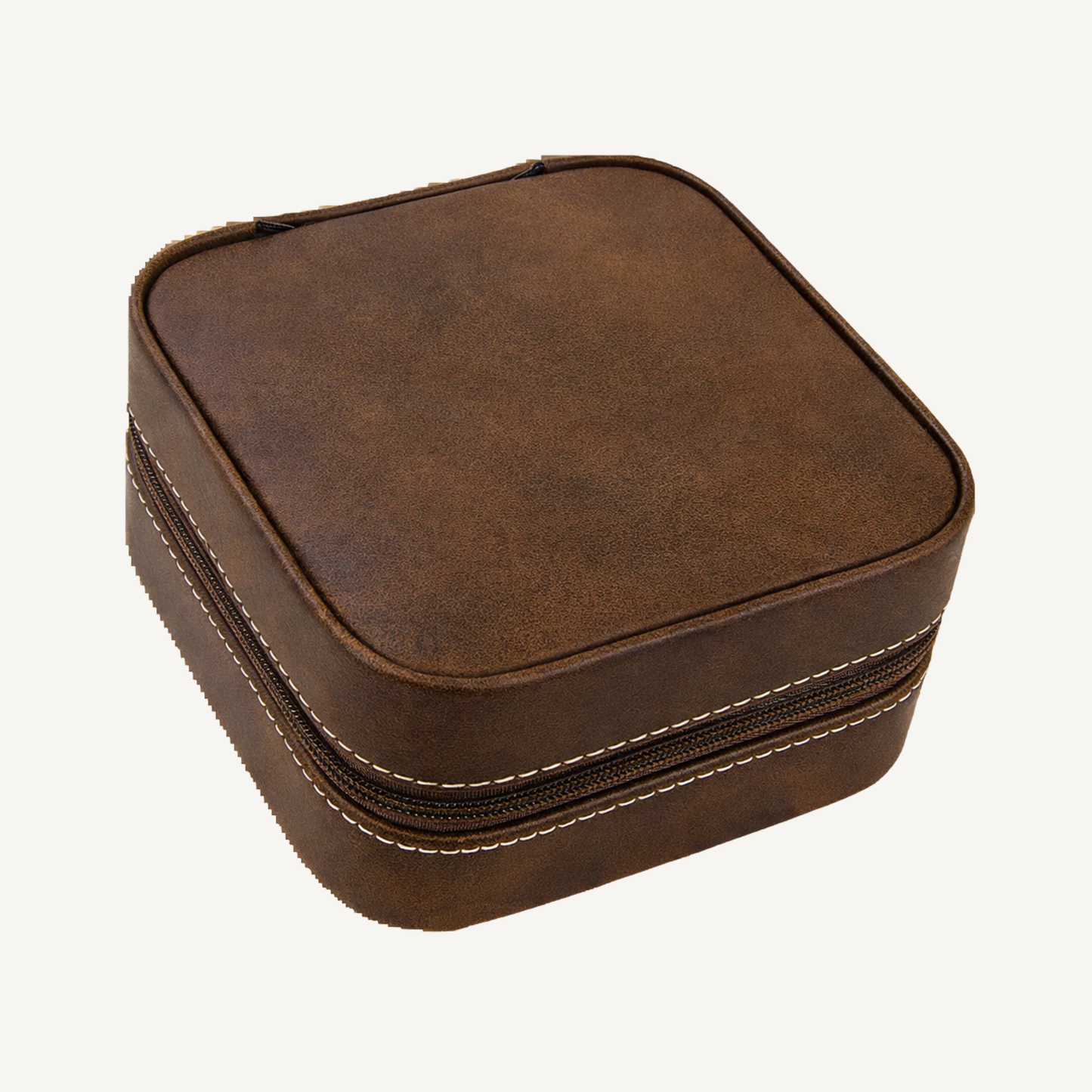 Custom Engraved Leatherette Travel Jewelry Box