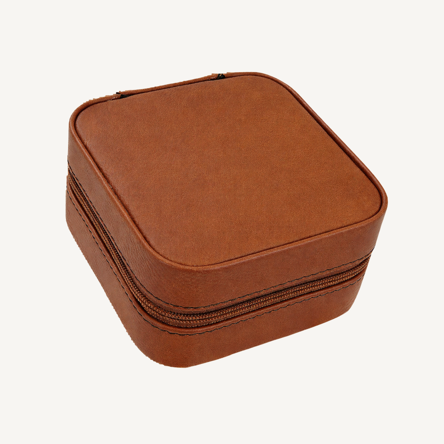 Custom Engraved Leatherette Travel Jewelry Box