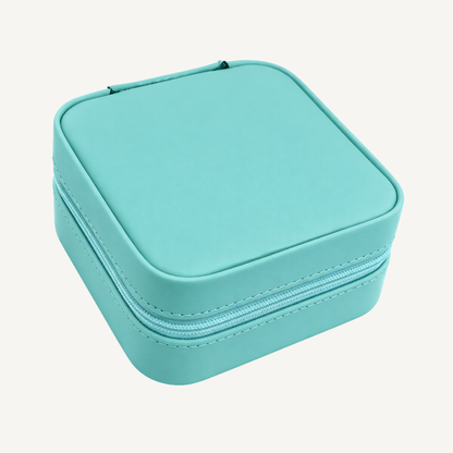 Custom Engraved Leatherette Travel Jewelry Box
